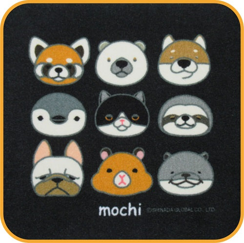 もちシリーズ　ミニタオル　４種(ハチワレ座り・ハチワレファイト・かわうそ・お顔ずらり)